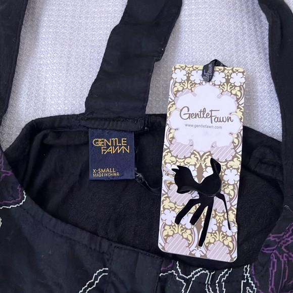 Gentle Fawn black long tank top with embroidery - Picture 6 of 10